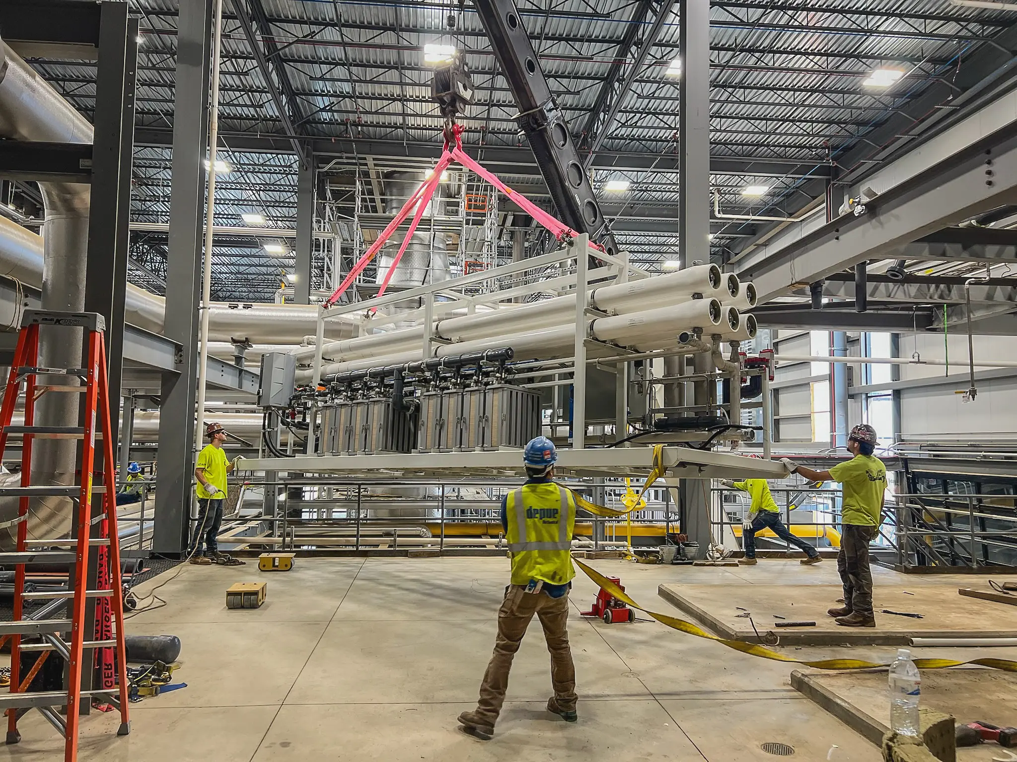 Custom skid fabrication with mechanical tie-ins