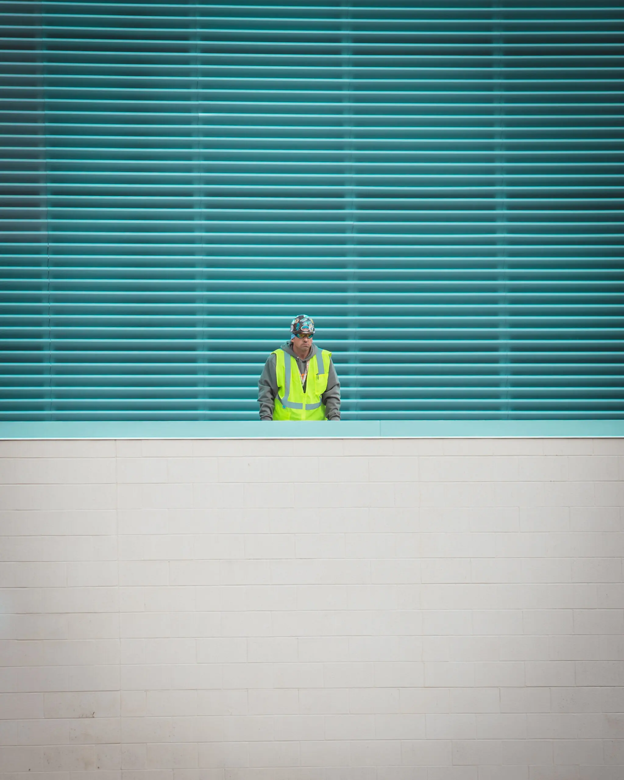 crane pick observation on rooftop